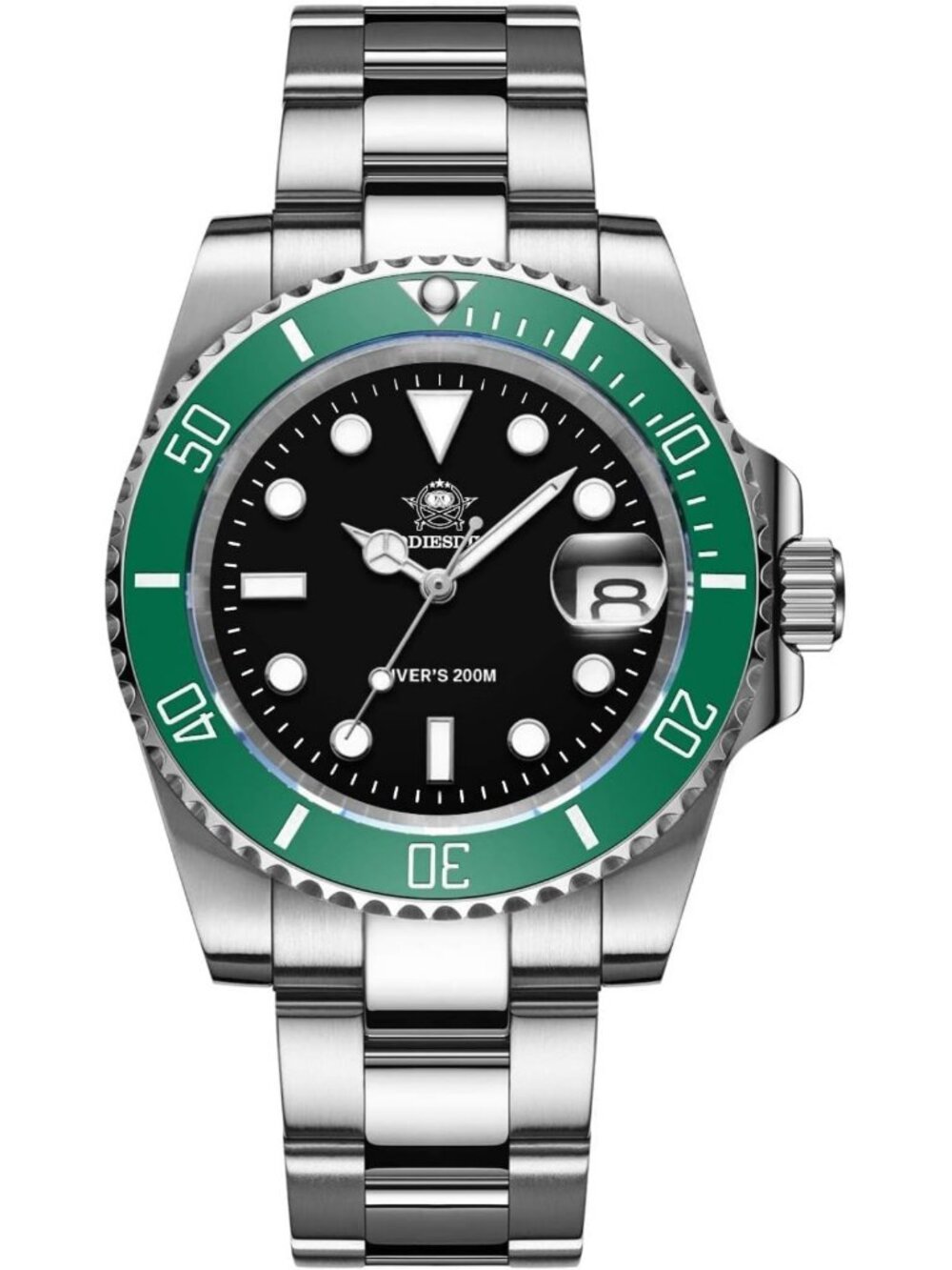 Men's 41mm Dive Watch - Quartz, 200M Waterproof, Luminous Dial, Easy Read